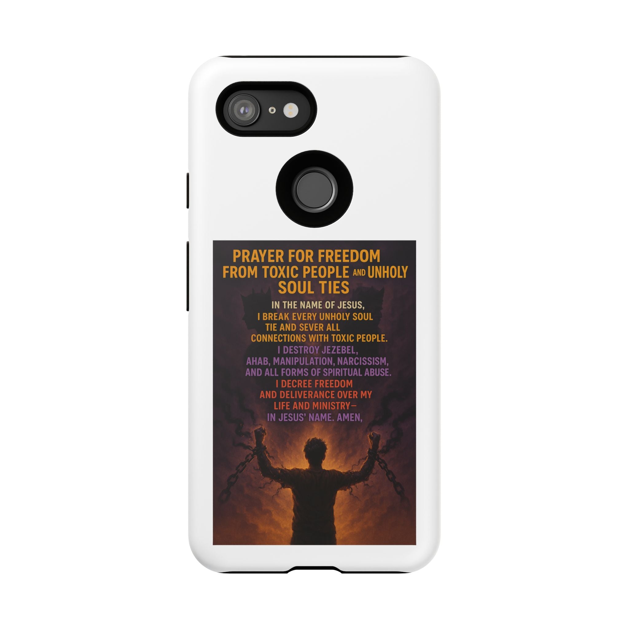 Tough Cases: Empowering Phone Case with Inspirational Prayer
