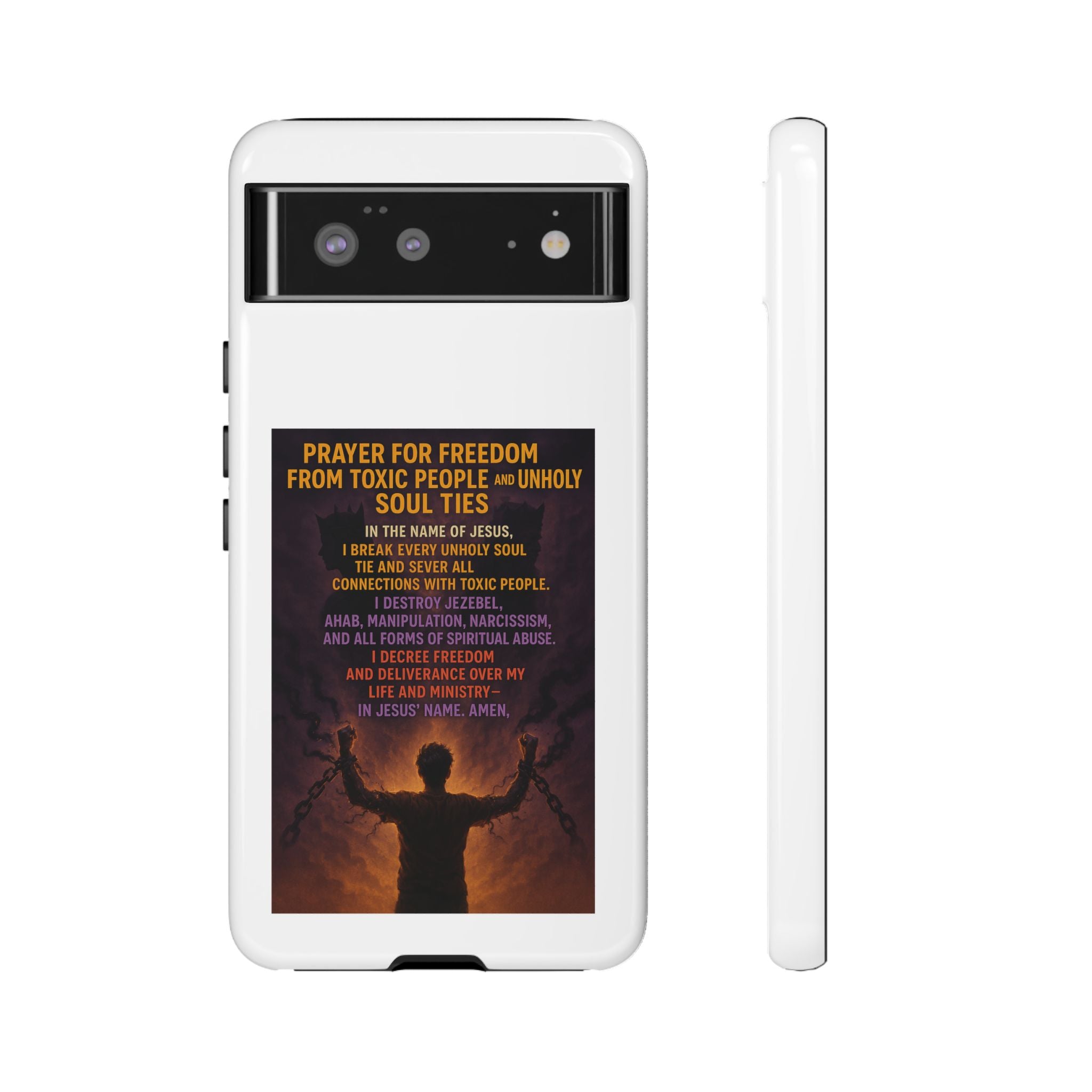 Tough Cases: Empowering Phone Case with Inspirational Prayer