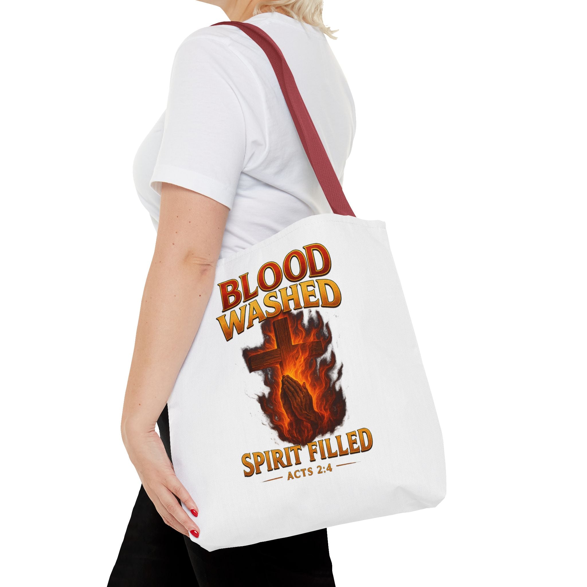 Blood Washed Spirit Filled Tote Bag