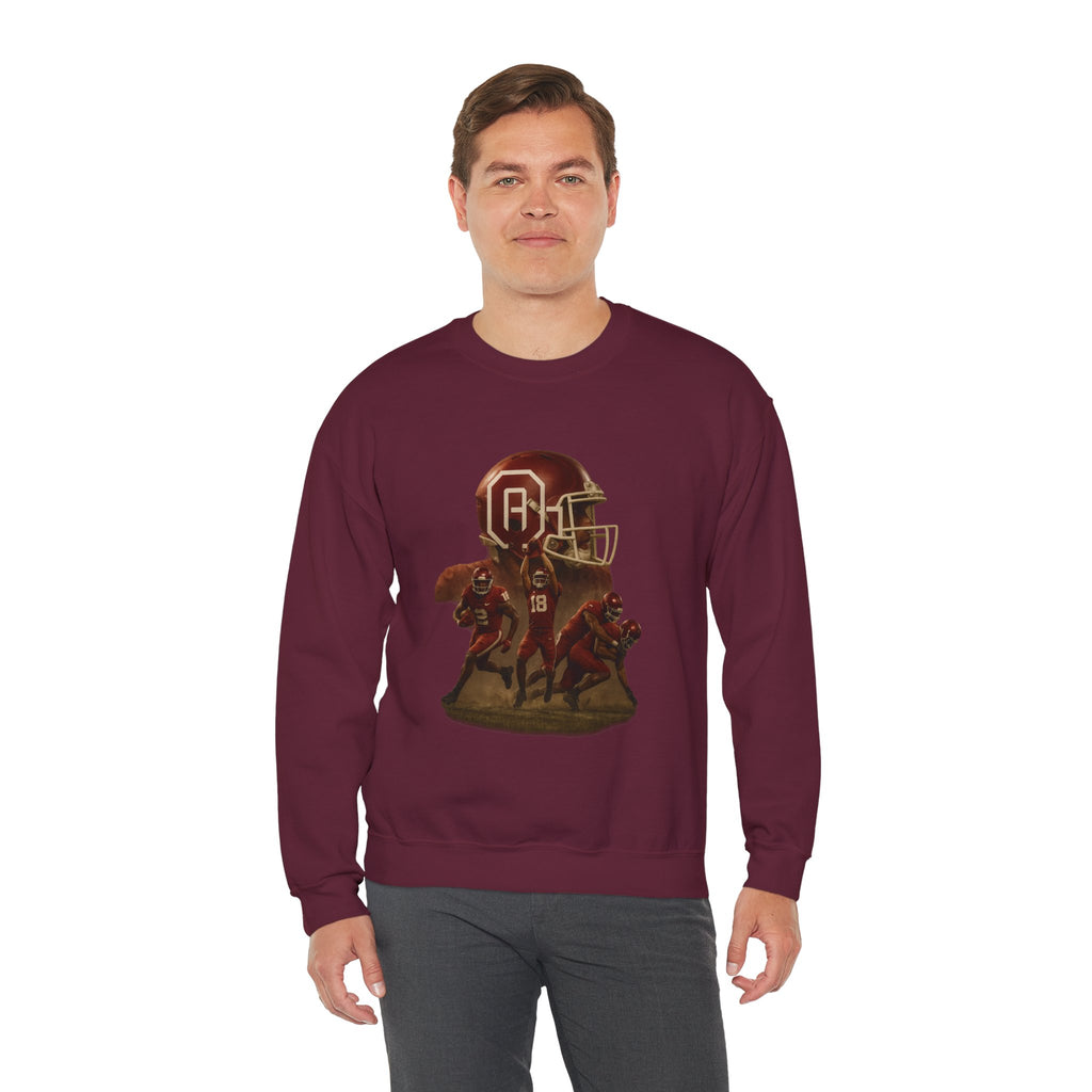 Vintage Football Crewneck Sweatshirt