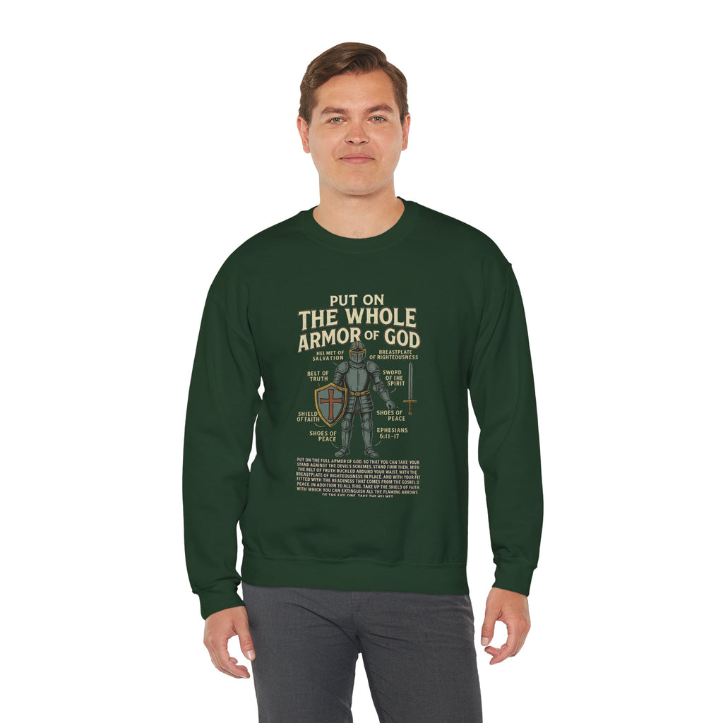Faith-Inspired Armor of God Crewneck Sweatshirt