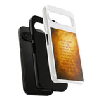 Inspirational Phone Case: Walk in Freedom and Fire