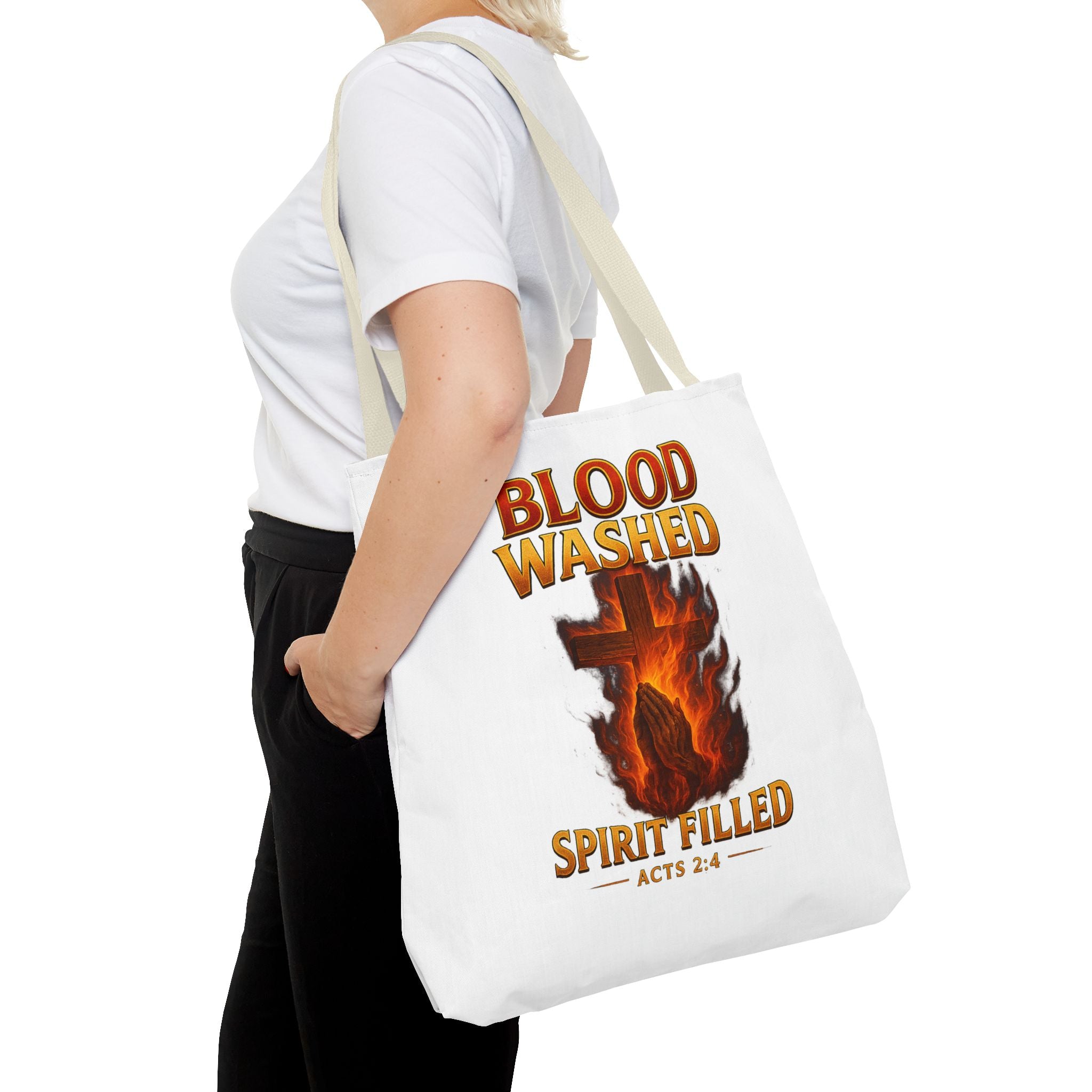 Blood Washed Spirit Filled Tote Bag