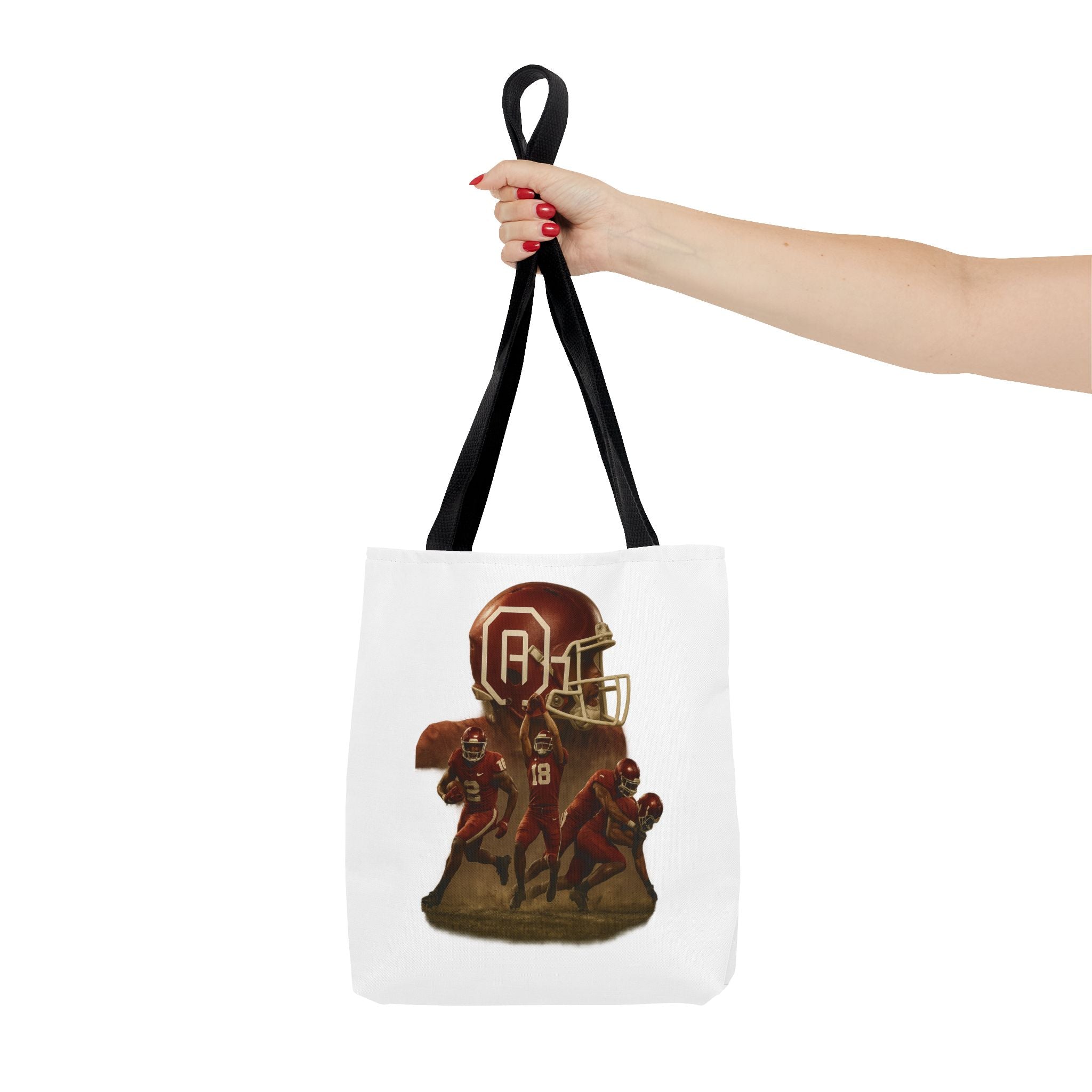 Sporty Tote Bag with Football Design