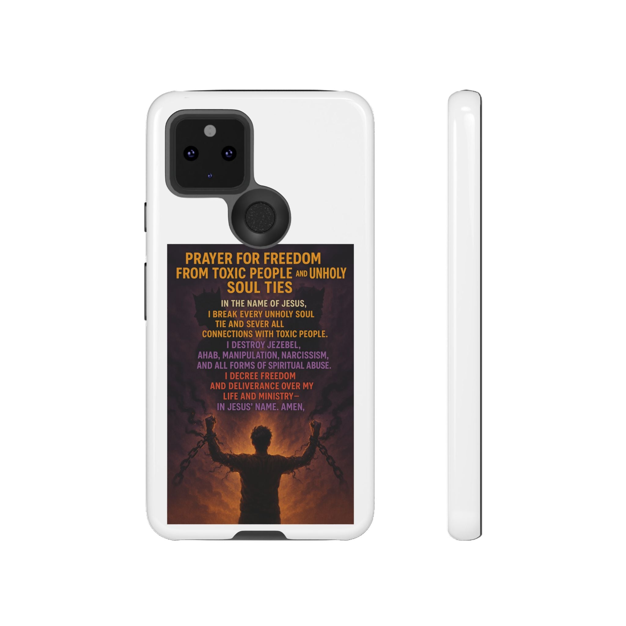 Tough Cases: Empowering Phone Case with Inspirational Prayer