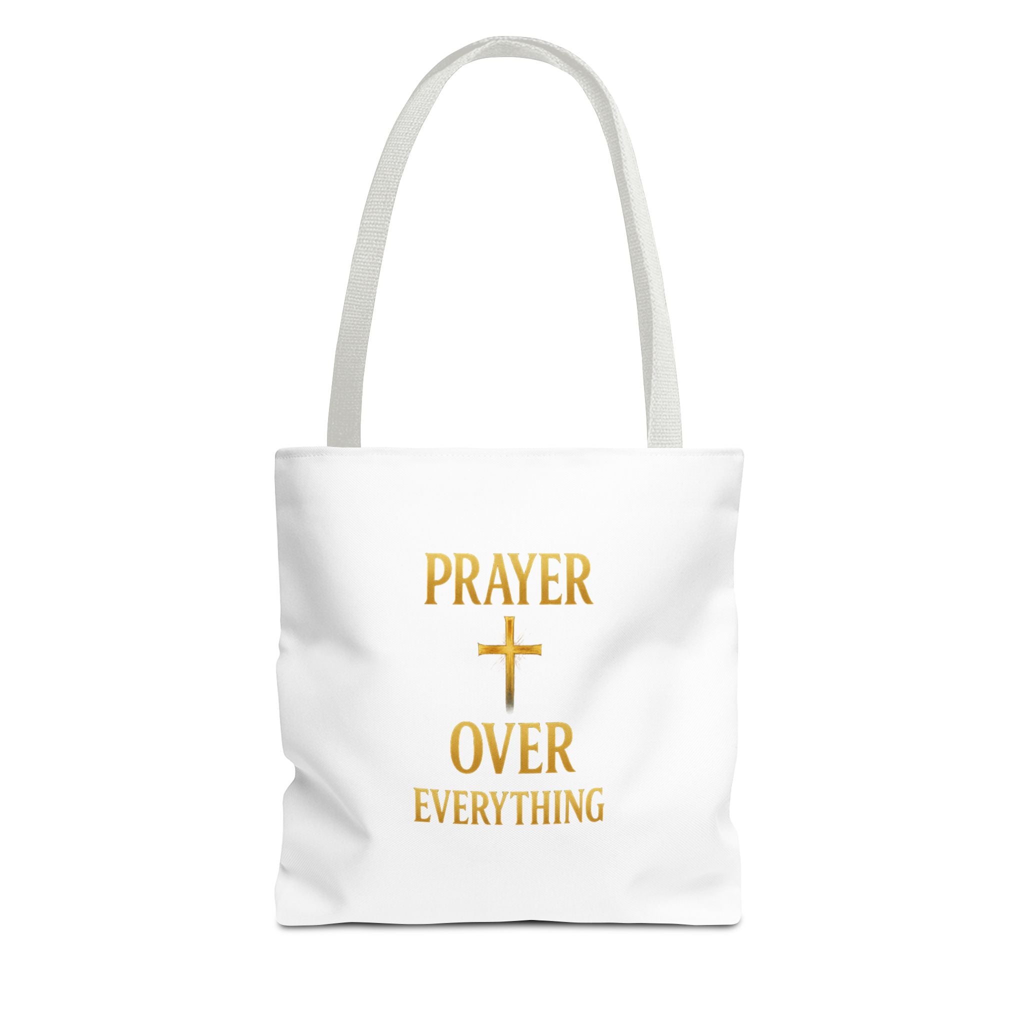 Faith-Inspired Tote Bag - "Prayer Over Everything"