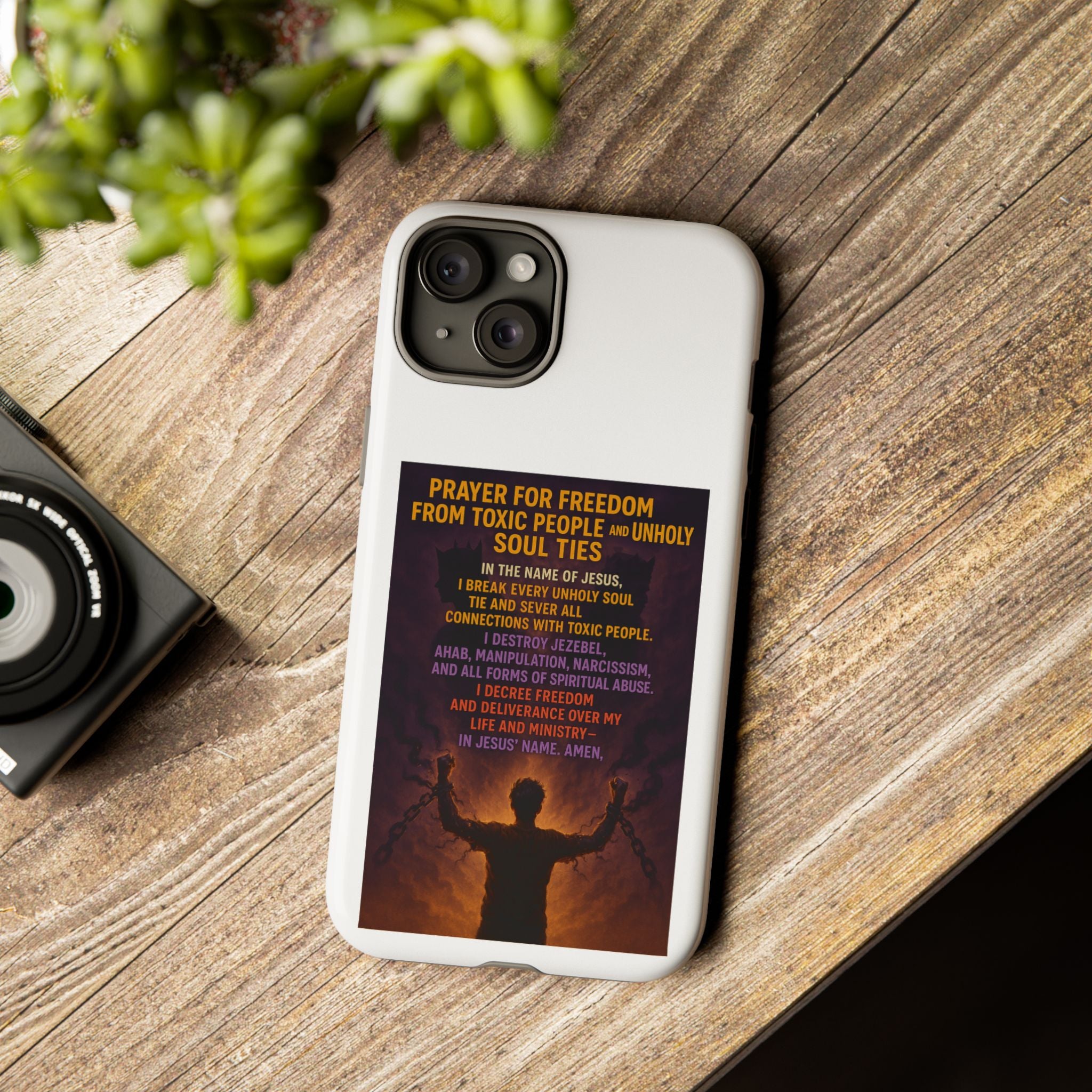 Tough Cases: Empowering Phone Case with Inspirational Prayer
