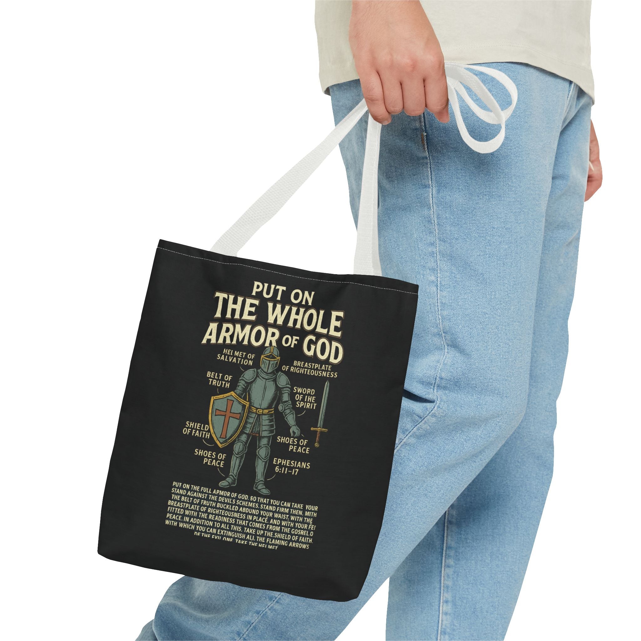 Inspirational Armor of God Tote Bag