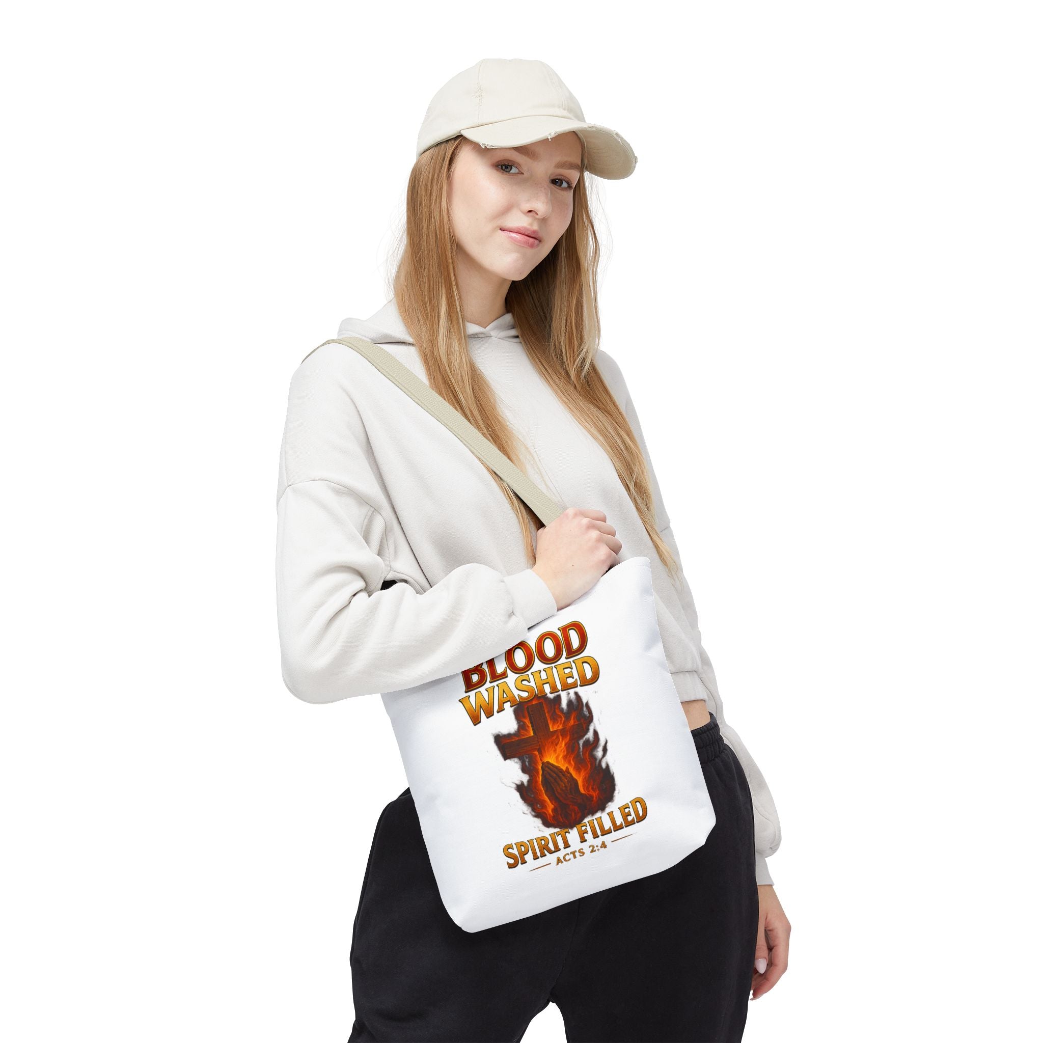 Blood Washed Spirit Filled Tote Bag