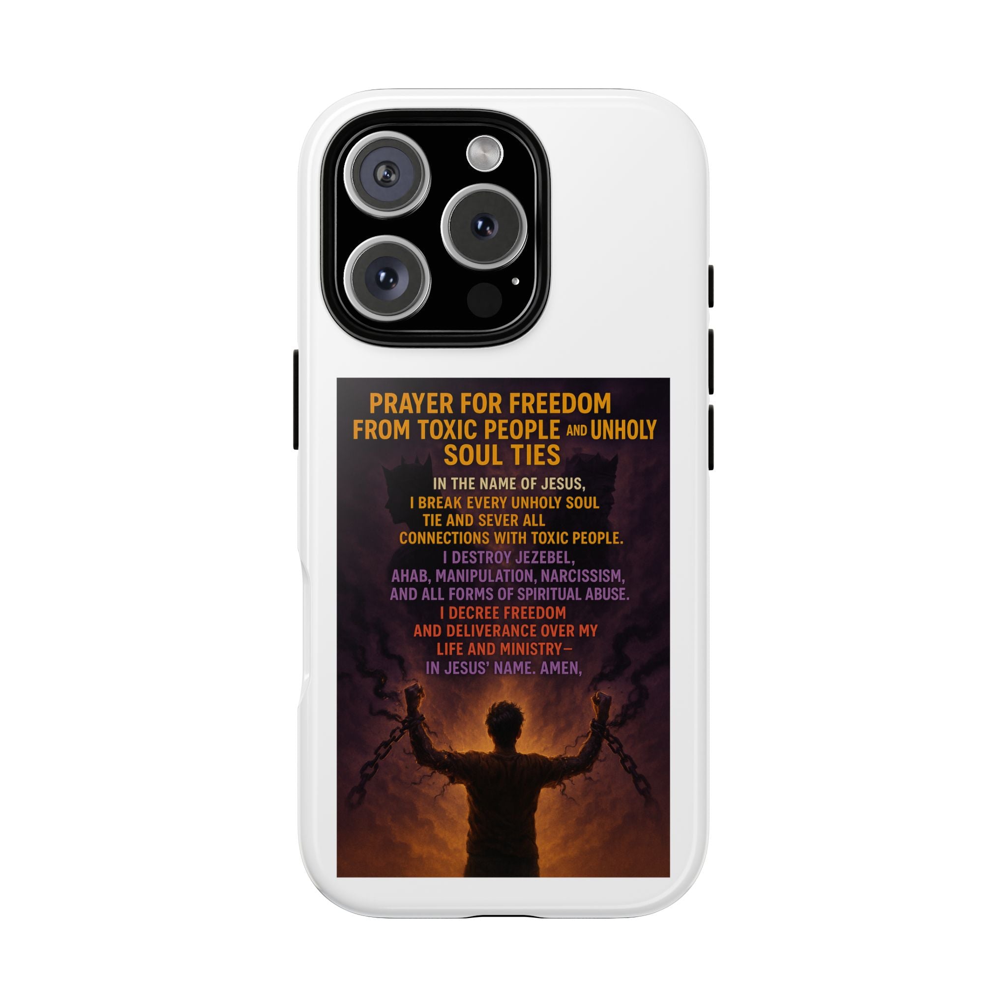 Tough Cases: Empowering Phone Case with Inspirational Prayer