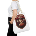 Oklahoma Pride Football Tote Bag