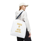 Faith-Inspired Tote Bag - "Prayer Over Everything"