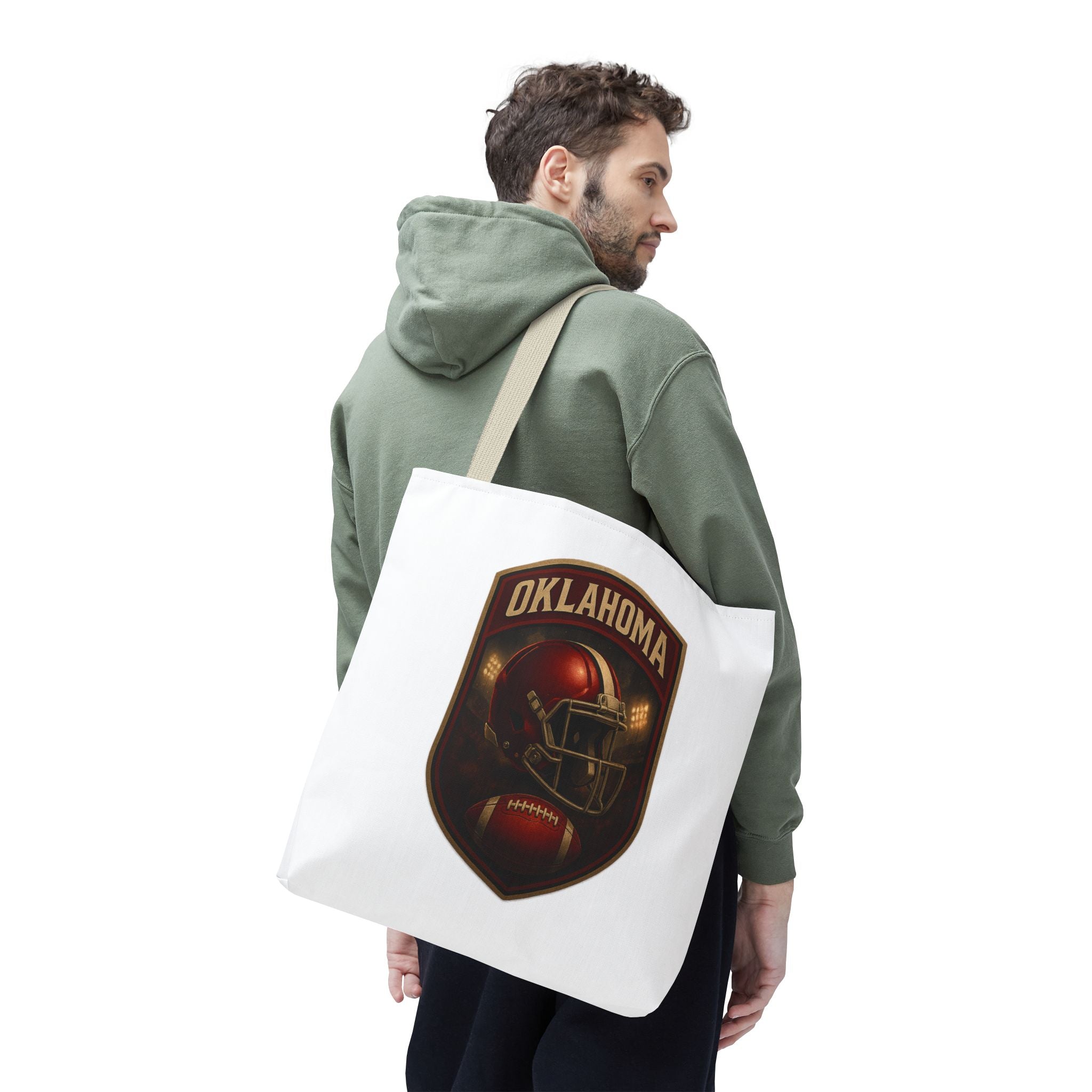 Football Themed Tote Bag, Sports Tote