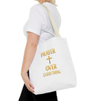 Faith-Inspired Tote Bag - "Prayer Over Everything"