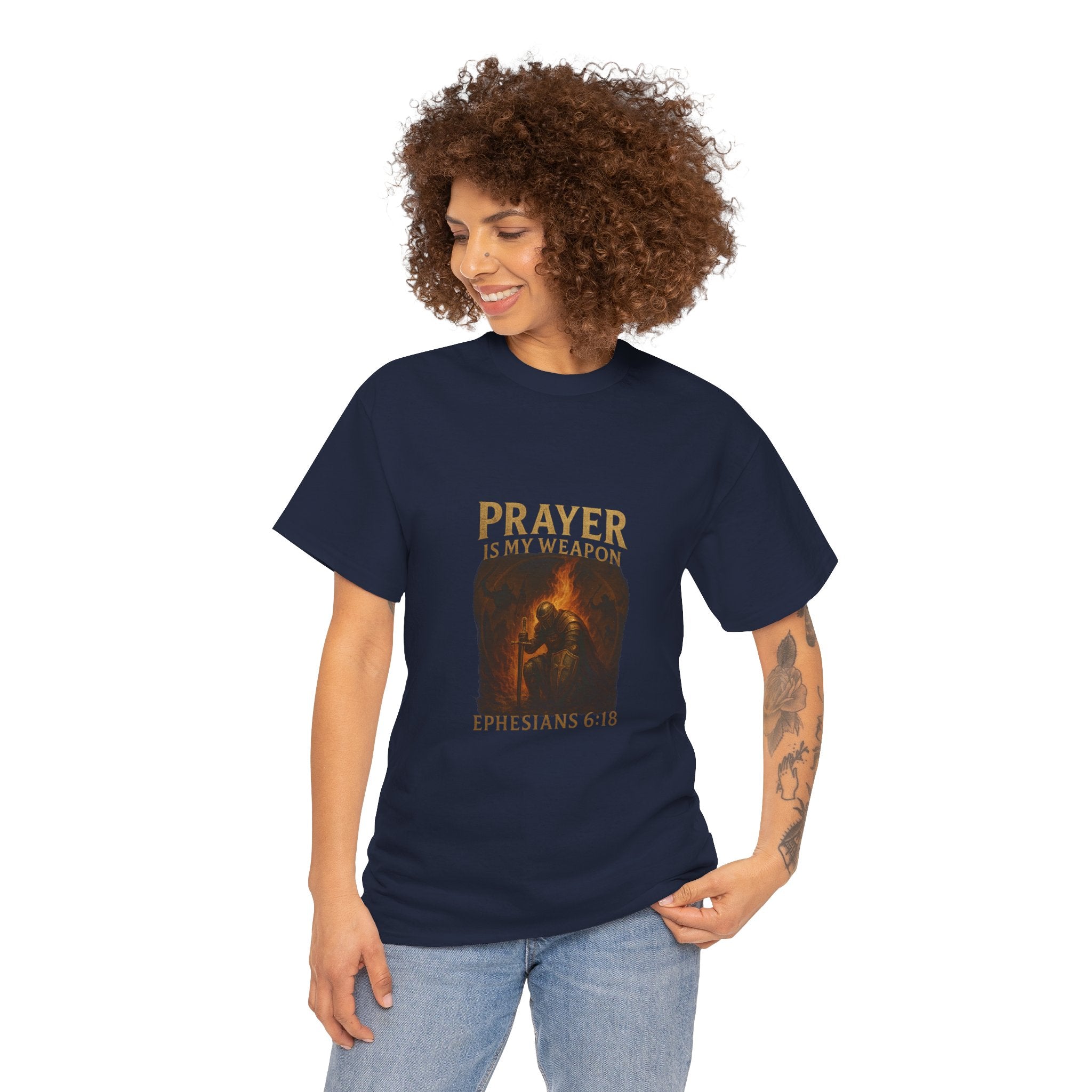 Prayer Warrior Tee, Unisex Heavy Cotton Tee