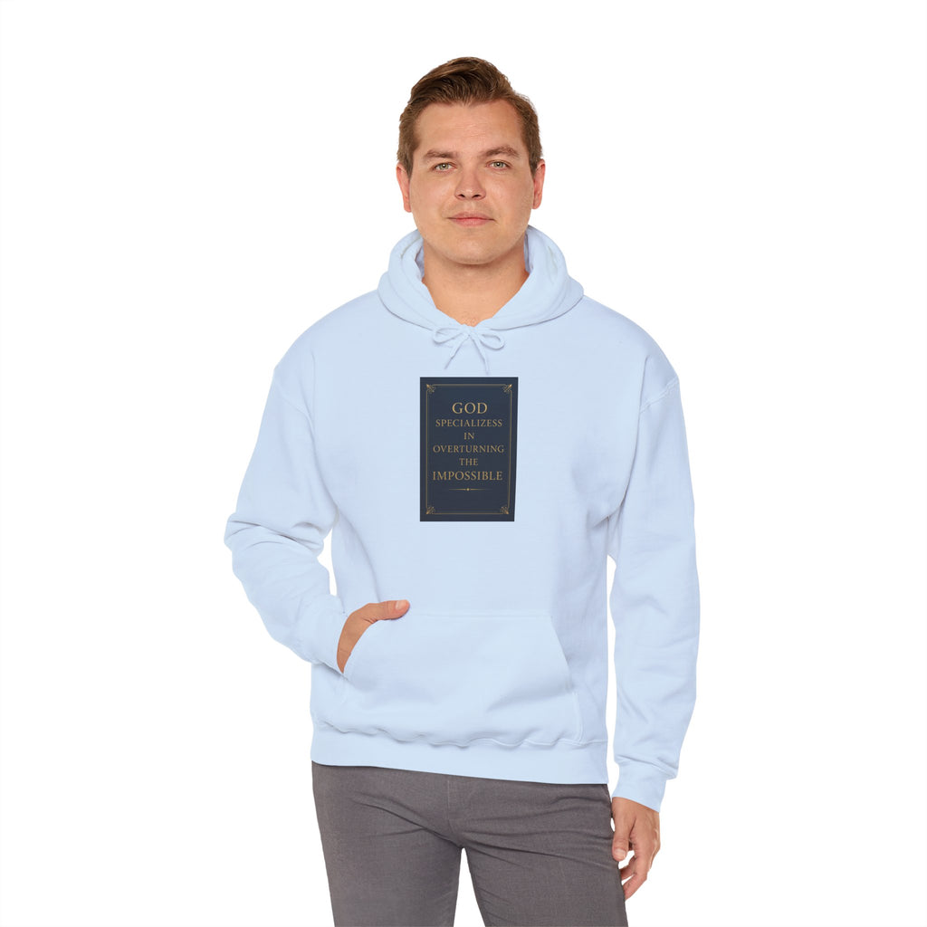 Inspirational God Quote Hoodie, Cozy Sweatshirt for Faith, Religion Gift, Spiritual Wear, Unisex Hooded Sweatshirt