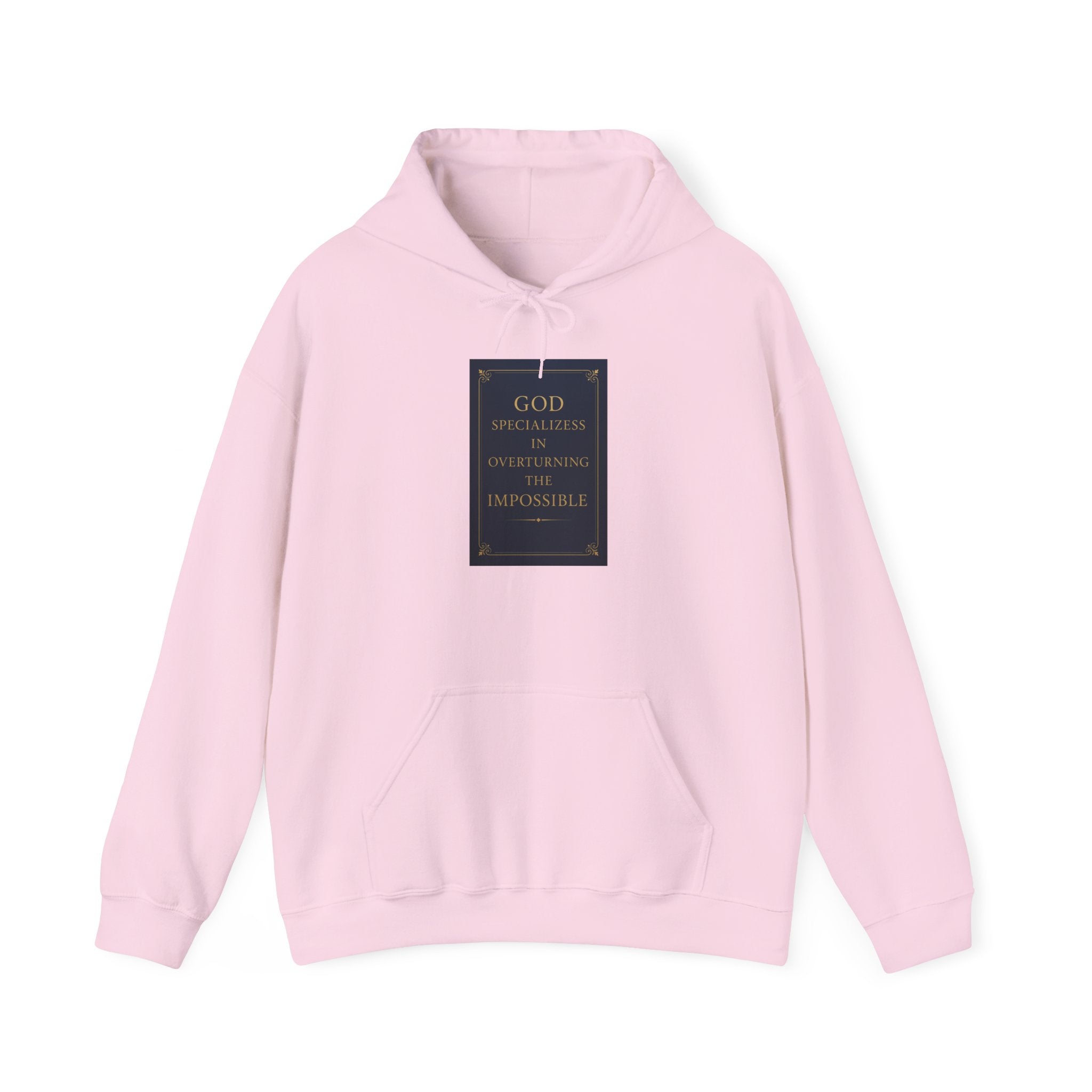 Inspirational God Quote Hoodie, Cozy Sweatshirt for Faith, Religion Gift, Spiritual Wear, Unisex Hooded Sweatshirt