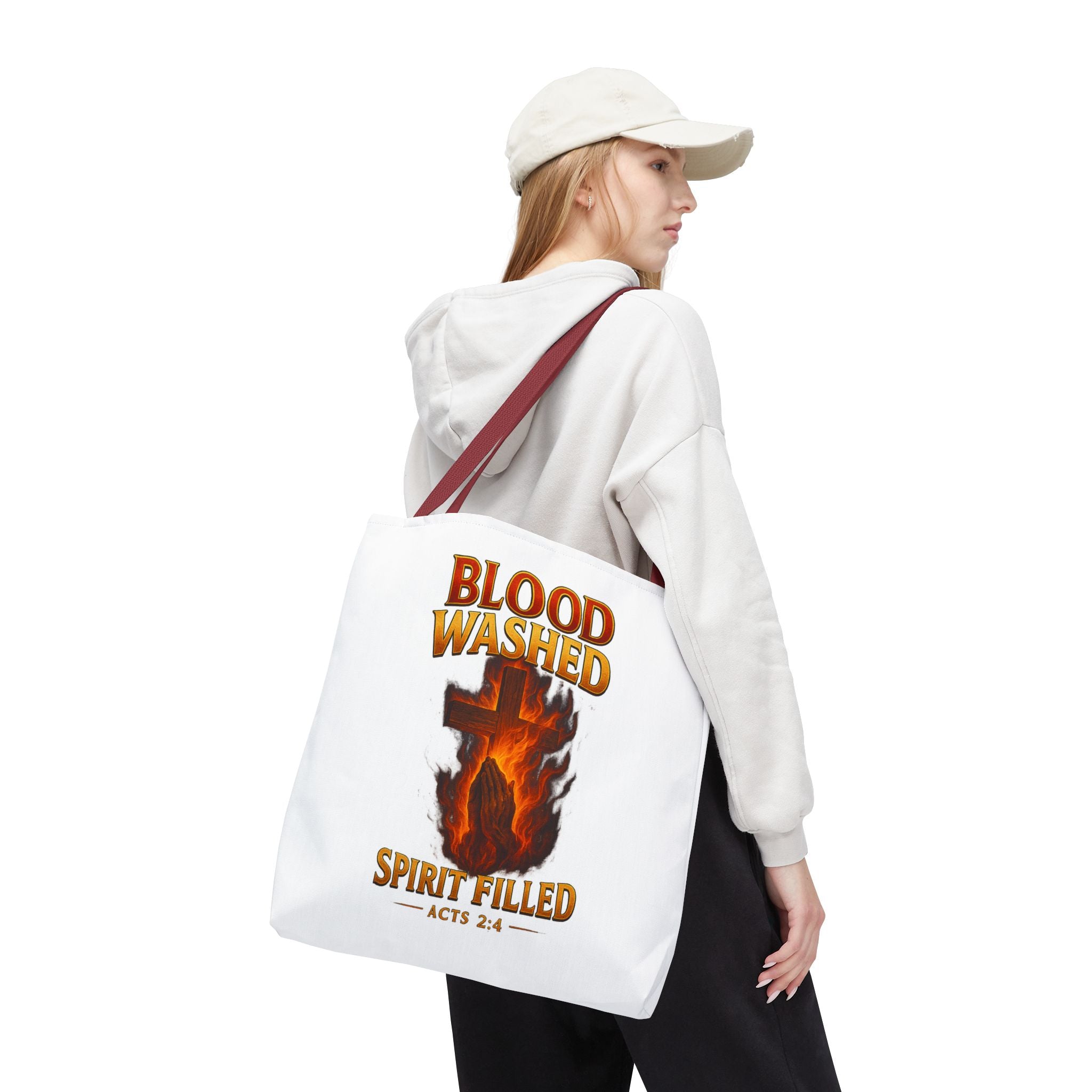 Blood Washed Spirit Filled Tote Bag