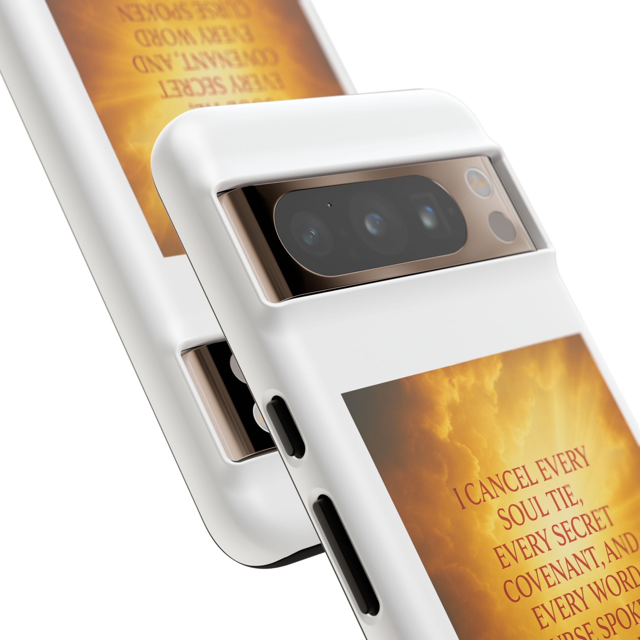 Inspirational Phone Case: Walk in Freedom and Fire