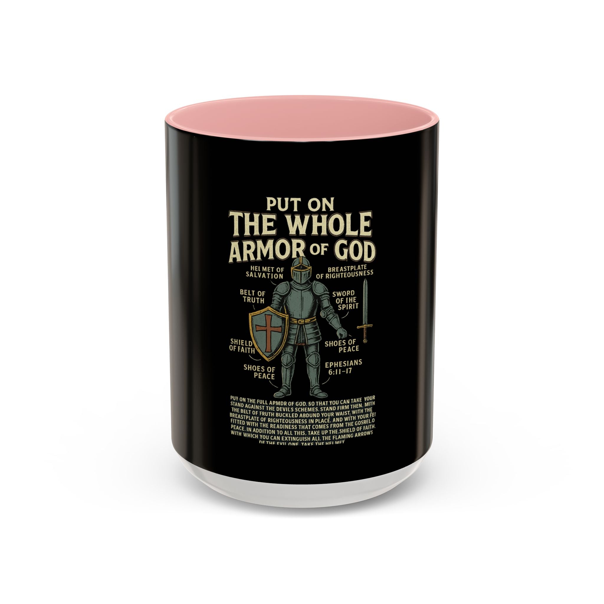 Faith-Inspired Black Coffee Mug