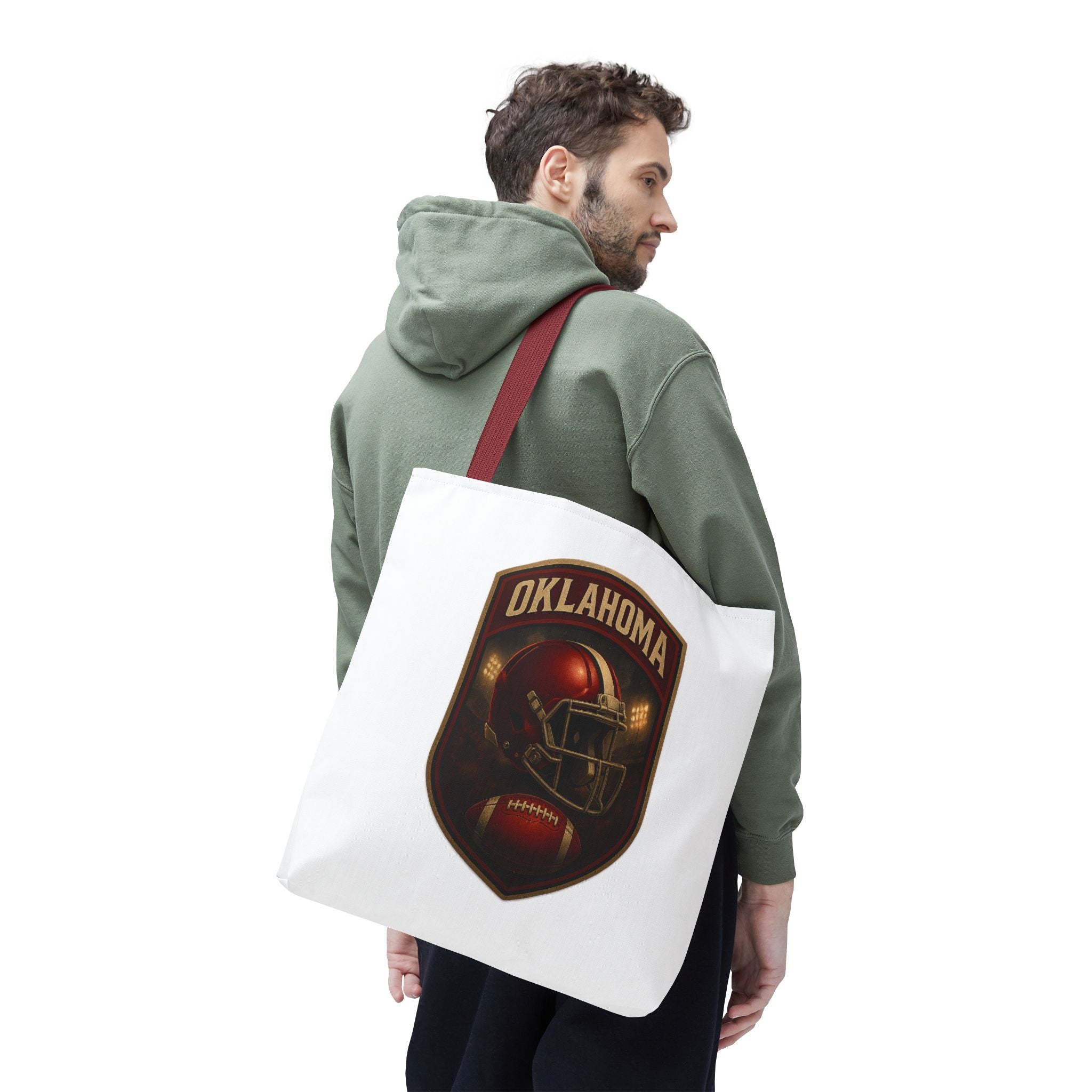 Football Themed Tote Bag, Sports Tote