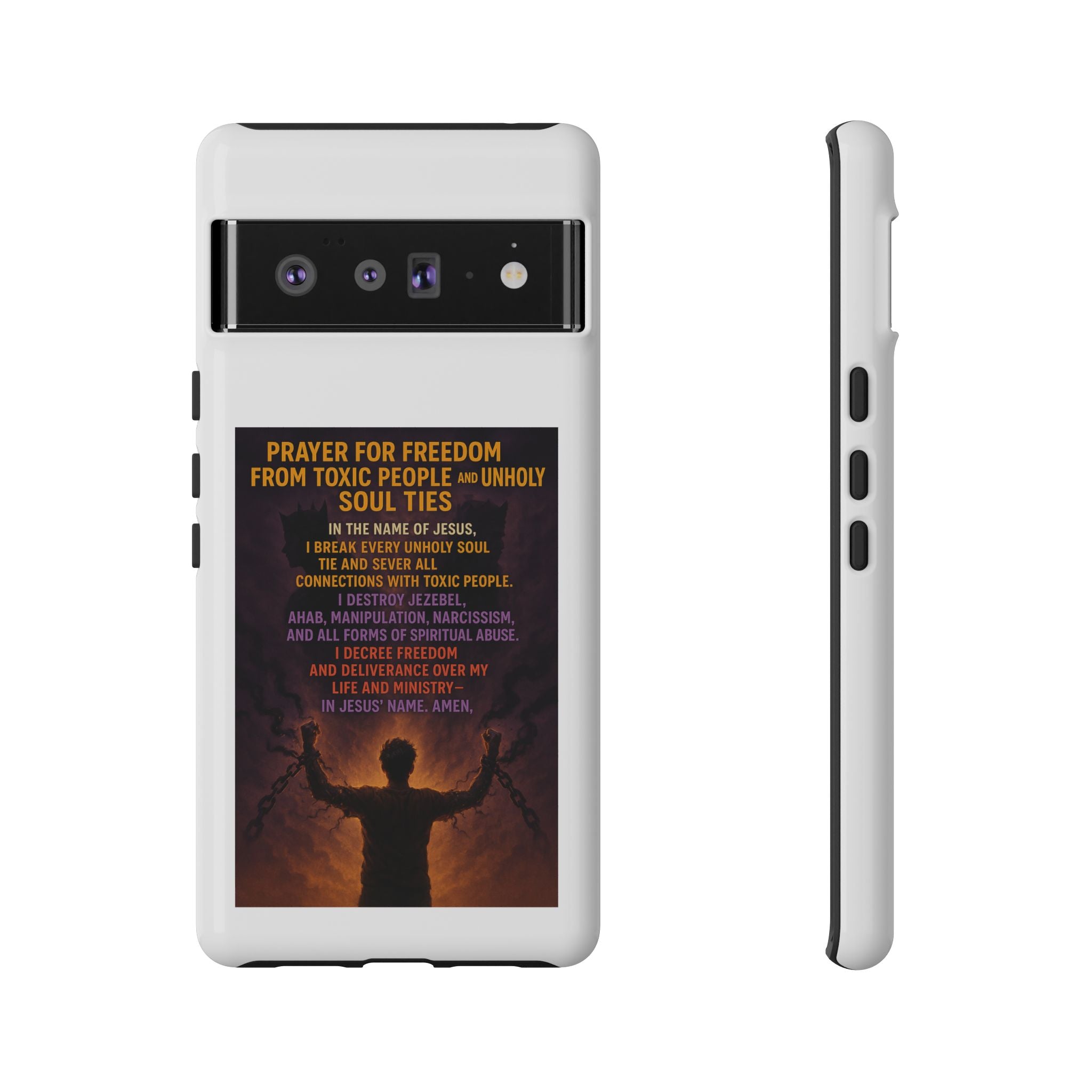 Tough Cases: Empowering Phone Case with Inspirational Prayer