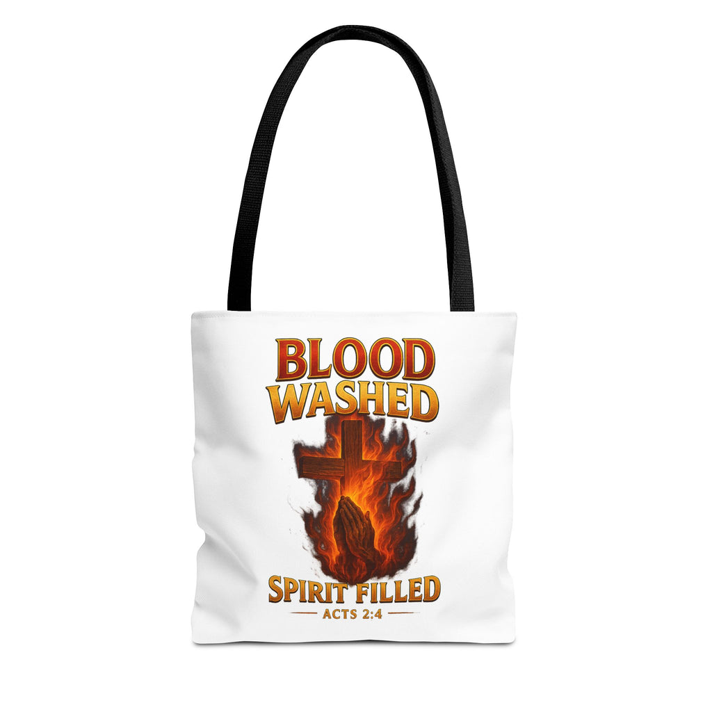 Blood Washed Spirit Filled Tote Bag