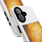 Inspirational Phone Case: Walk in Freedom and Fire