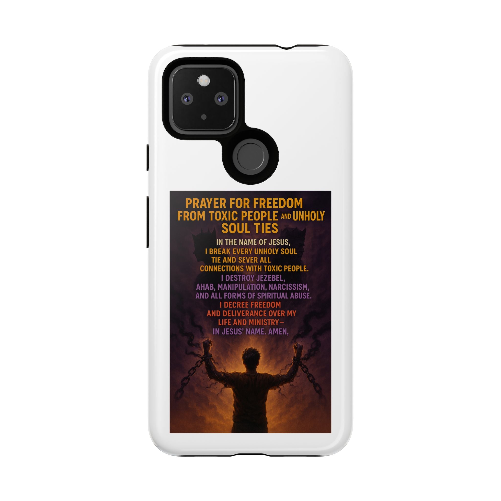 Tough Cases: Empowering Phone Case with Inspirational Prayer