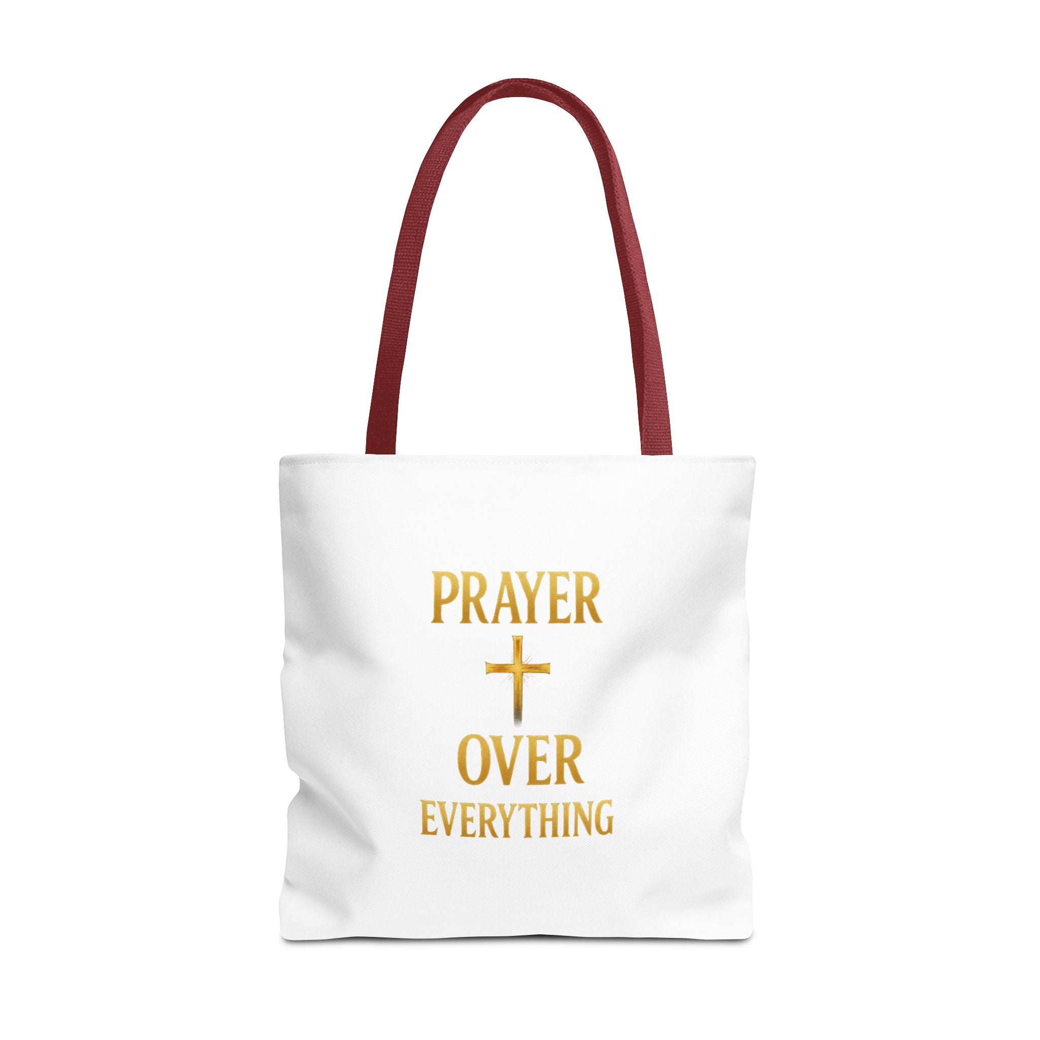 Faith-Inspired Tote Bag - "Prayer Over Everything"