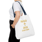 Faith-Inspired Tote Bag - "Prayer Over Everything"