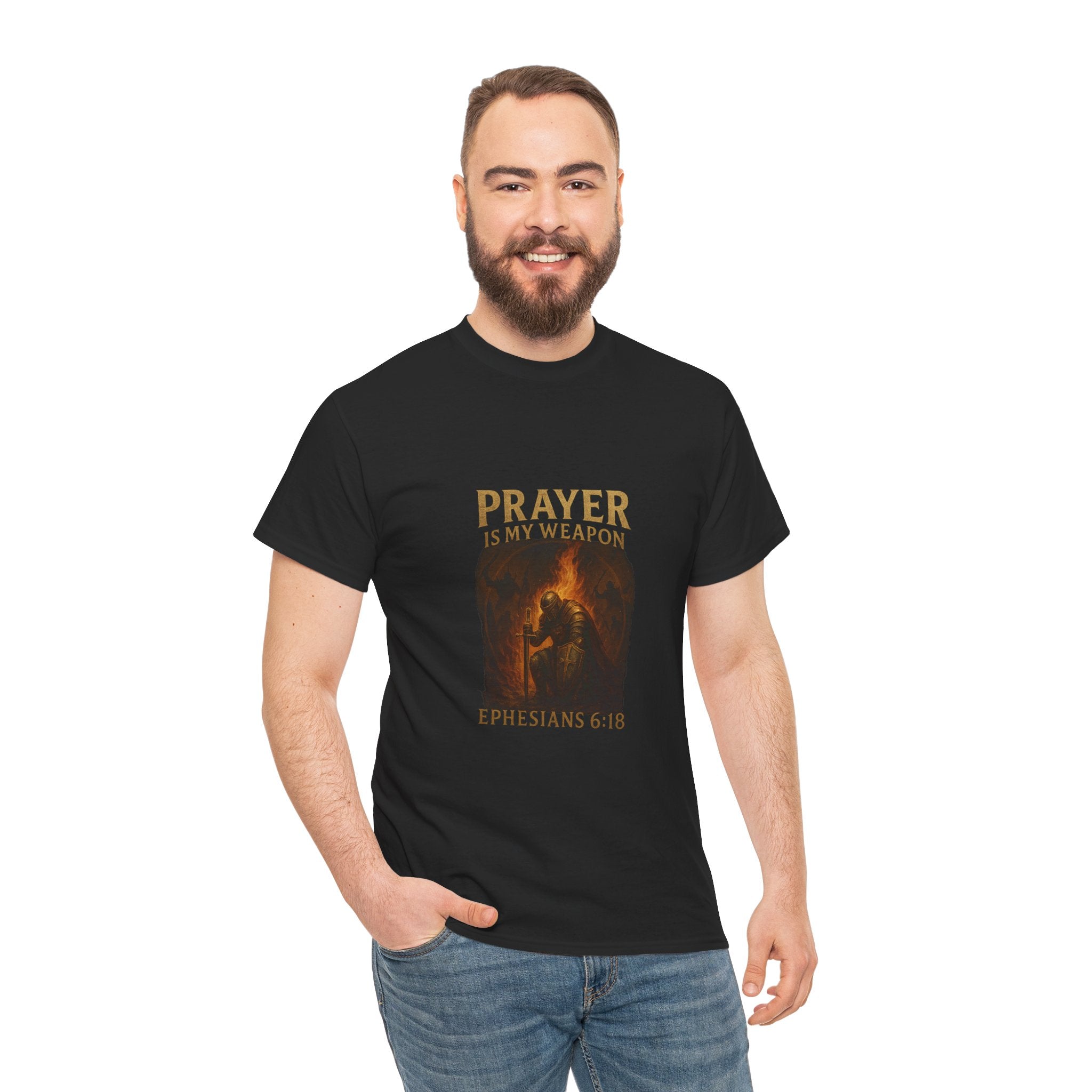 Prayer Warrior Tee, Unisex Heavy Cotton Tee