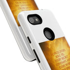 Inspirational Phone Case: Walk in Freedom and Fire