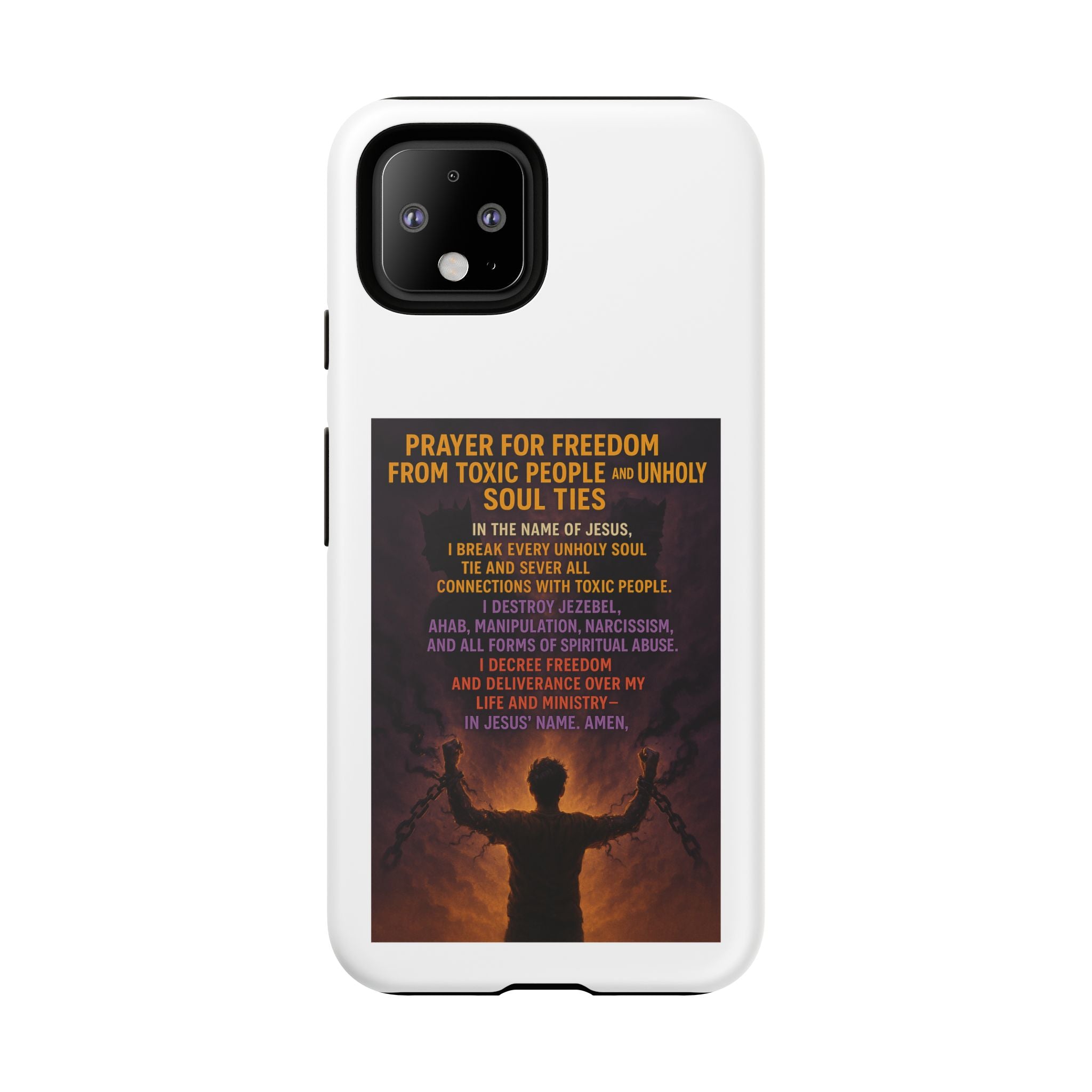 Tough Cases: Empowering Phone Case with Inspirational Prayer