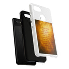 Inspirational Phone Case: Walk in Freedom and Fire