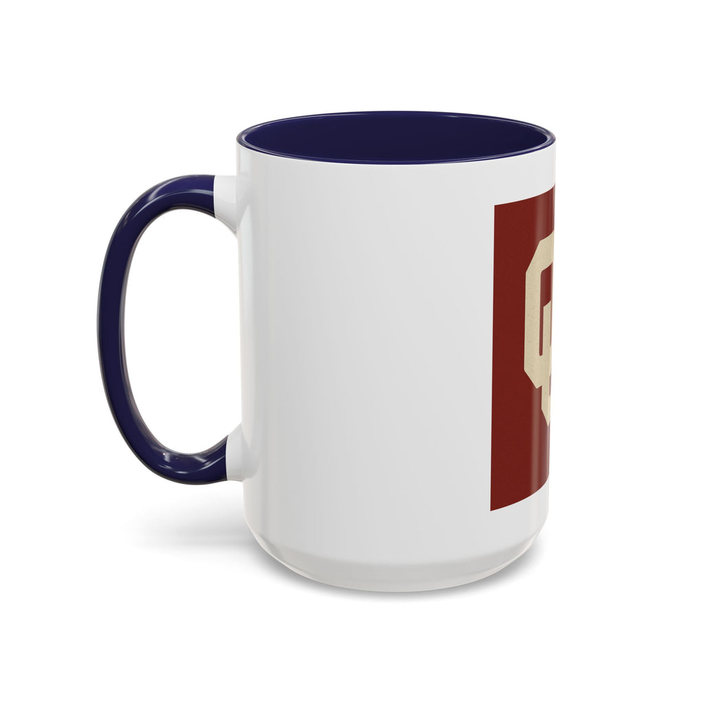 Crimson Accent Coffee Mug with OU Logo
