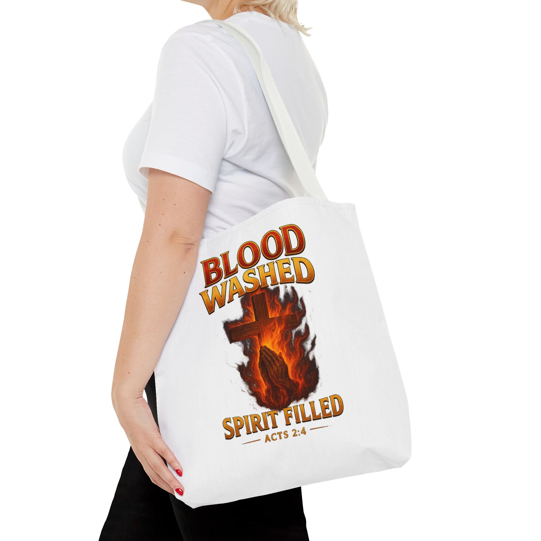 Blood Washed Spirit Filled Tote Bag