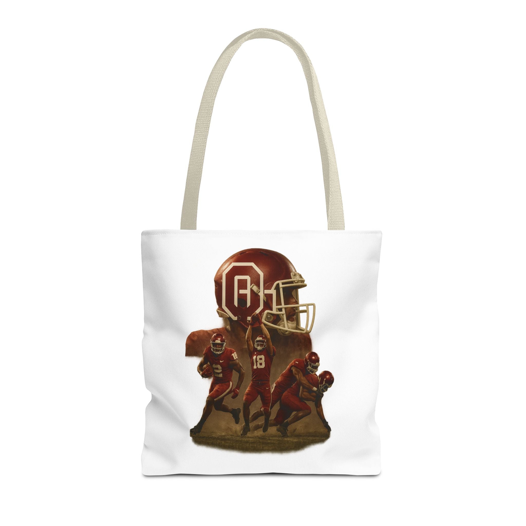 Sporty Tote Bag with Football Design