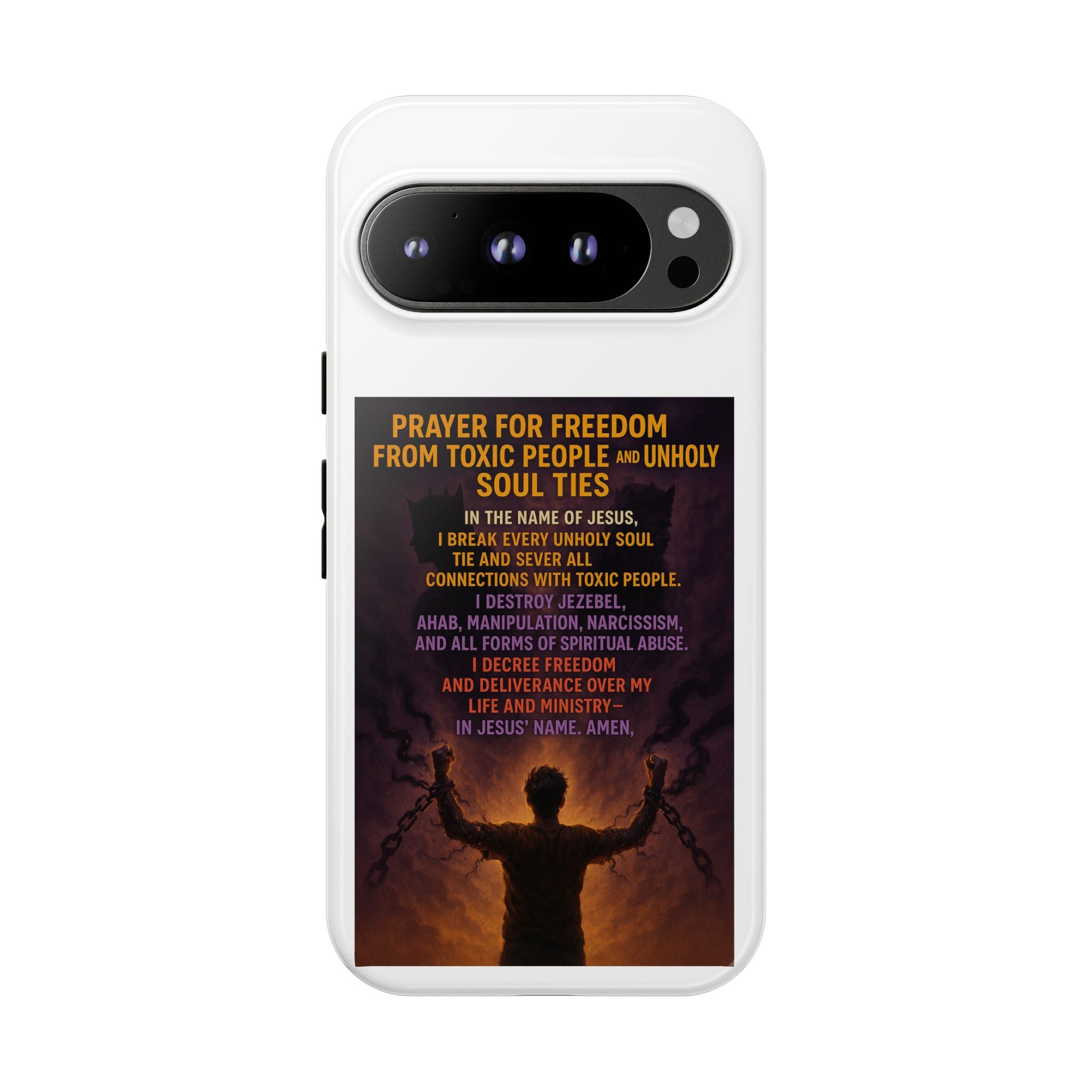 Tough Cases: Empowering Phone Case with Inspirational Prayer