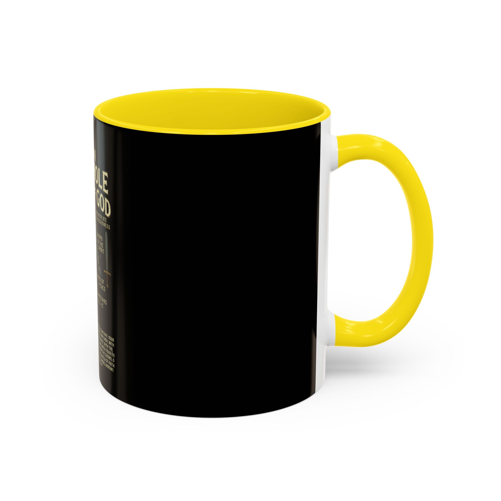 Faith-Inspired Black Coffee Mug