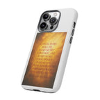 Inspirational Phone Case: Walk in Freedom and Fire