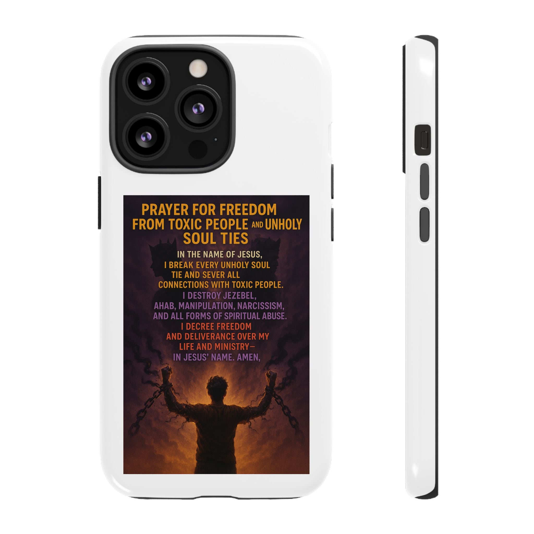 Tough Cases: Empowering Phone Case with Inspirational Prayer