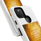 Inspirational Phone Case: Walk in Freedom and Fire