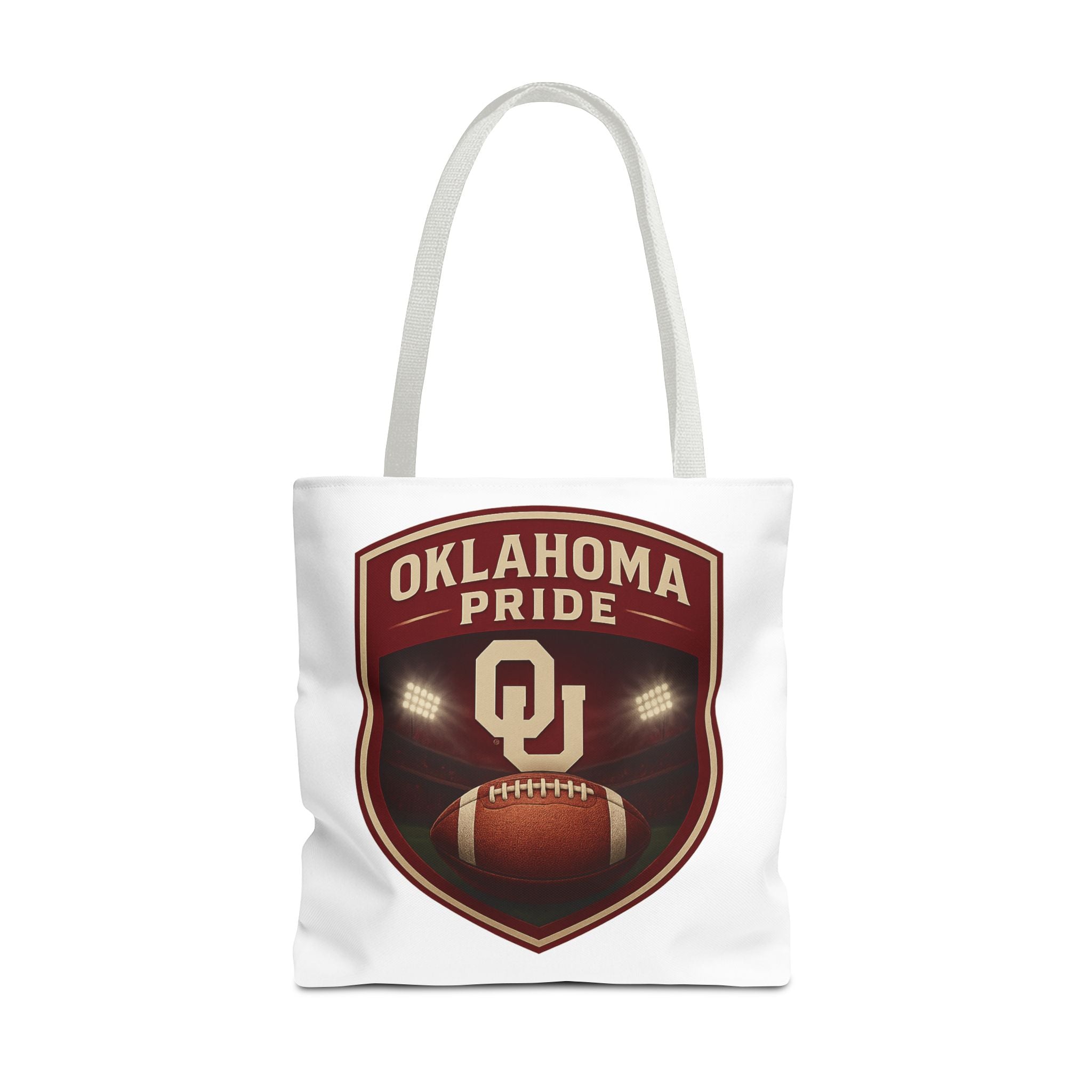 Oklahoma Pride Football Tote Bag