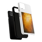 Inspirational Phone Case: Walk in Freedom and Fire