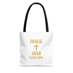 Faith-Inspired Tote Bag - "Prayer Over Everything"