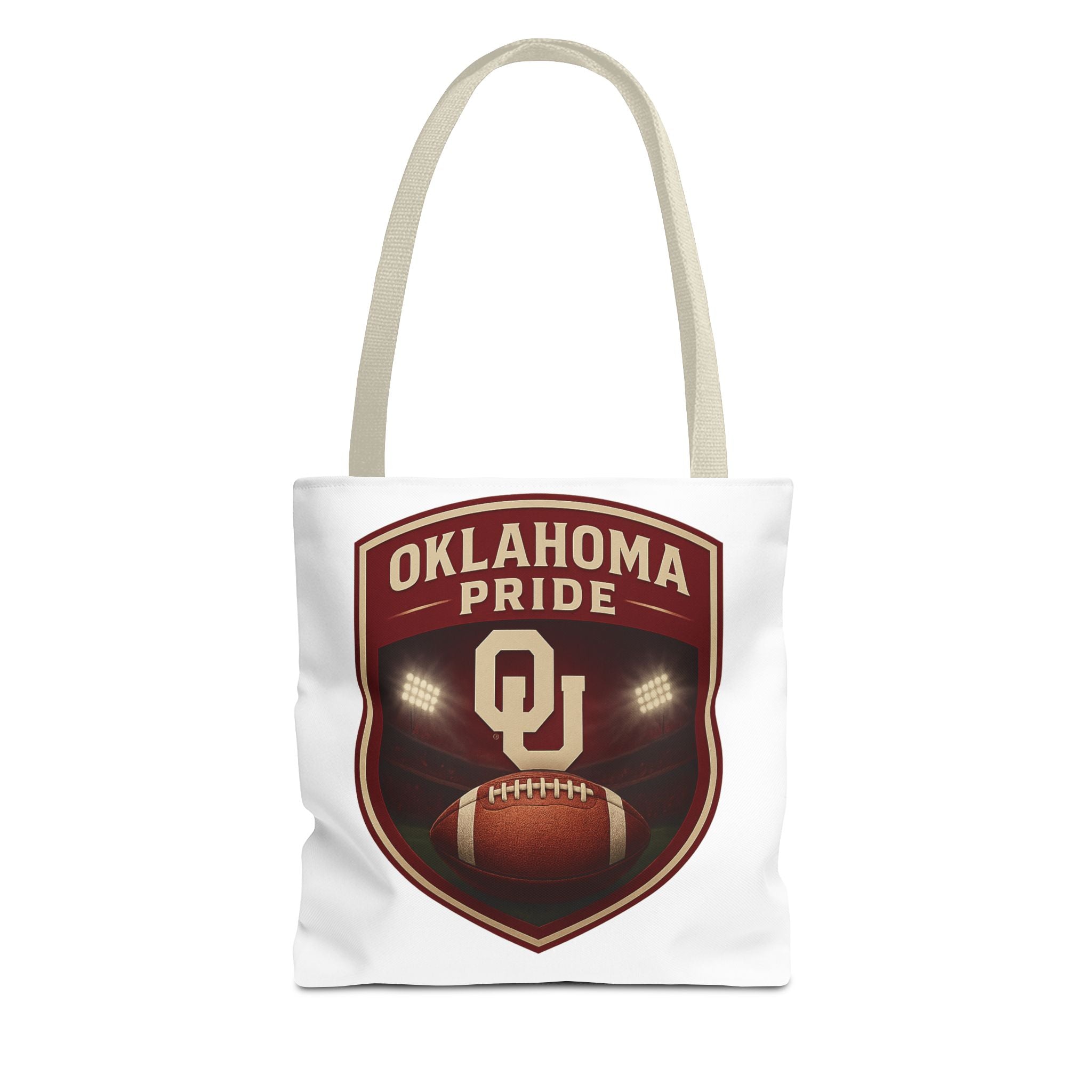Oklahoma Pride Football Tote Bag