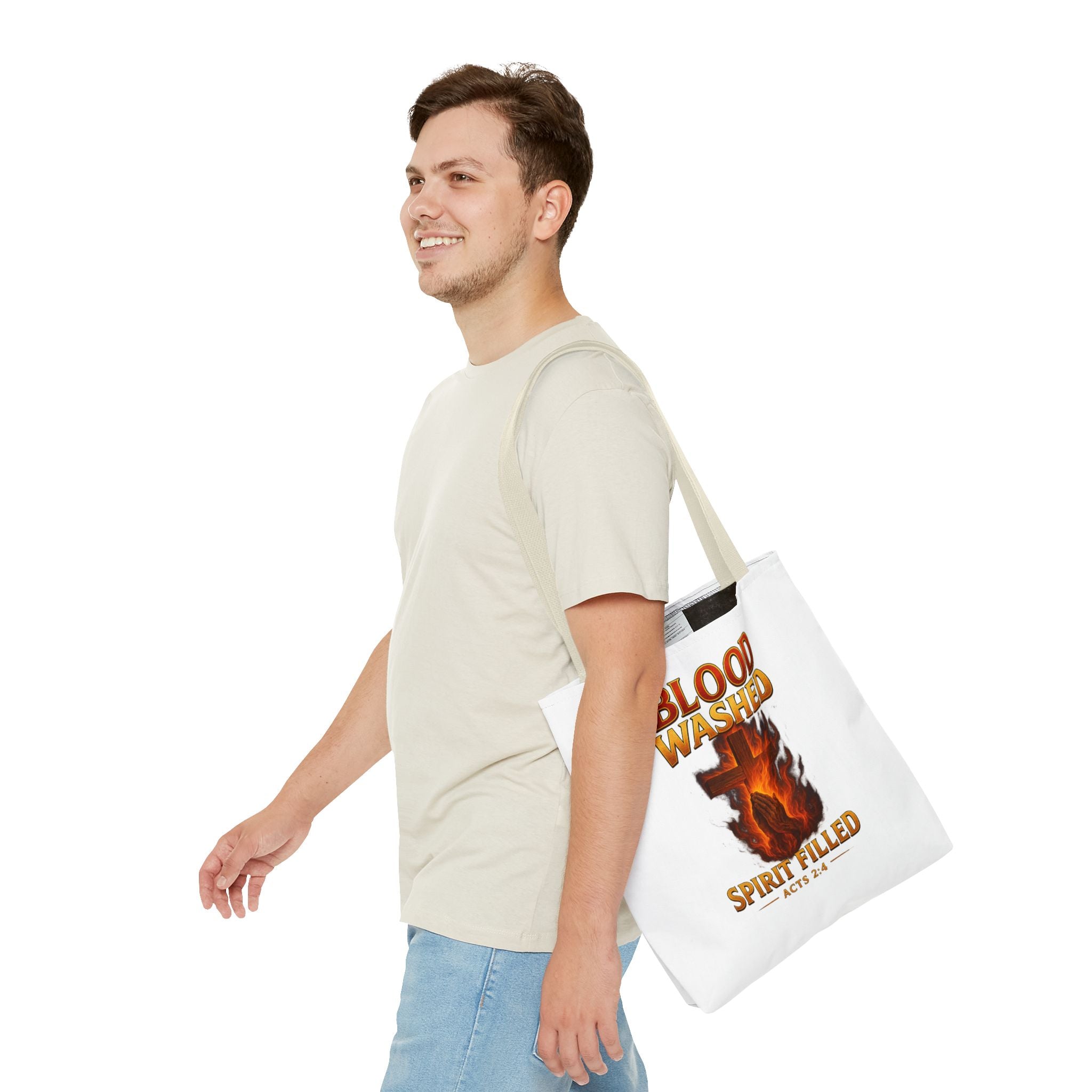 Blood Washed Spirit Filled Tote Bag