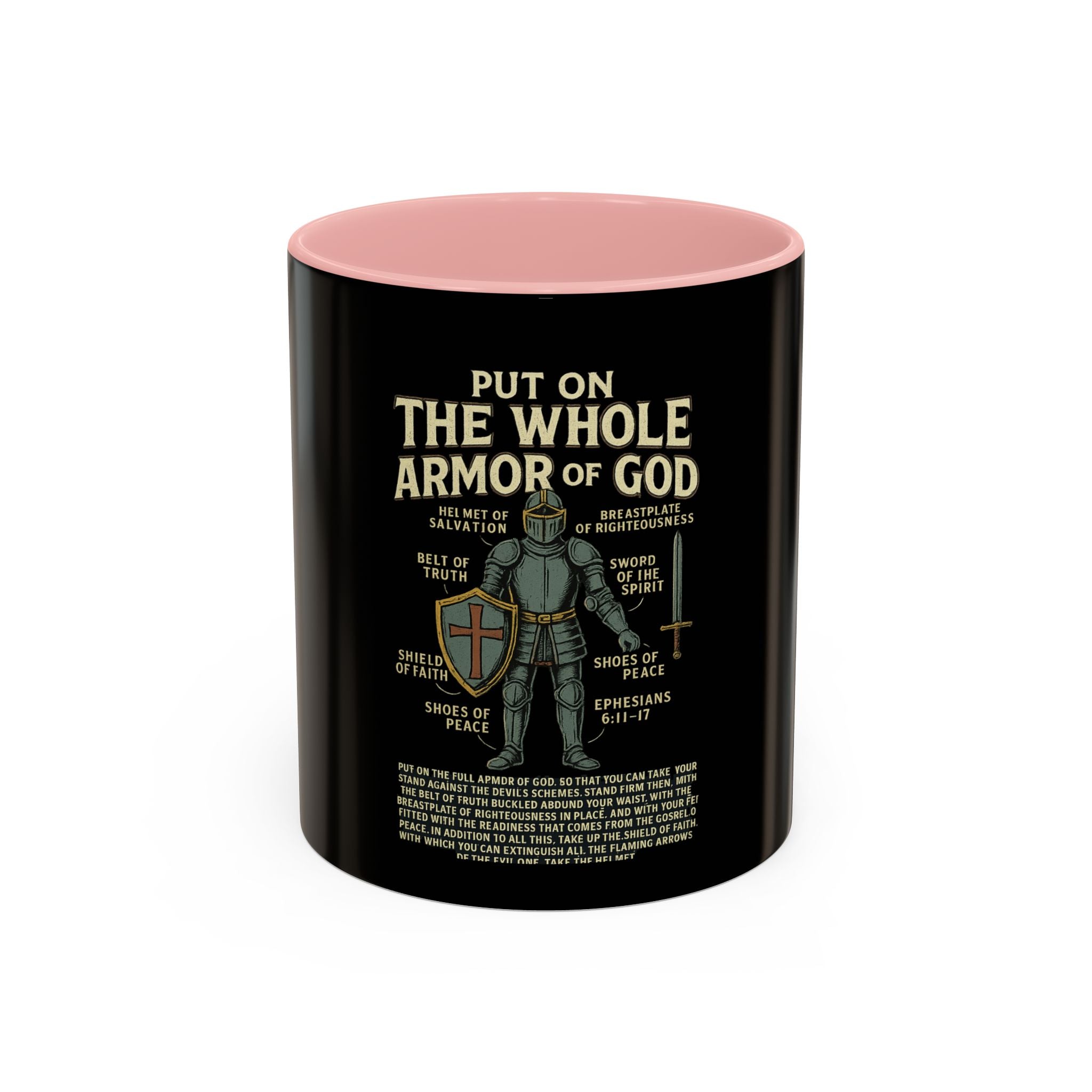 Faith-Inspired Black Coffee Mug