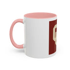 Crimson Accent Coffee Mug with OU Logo